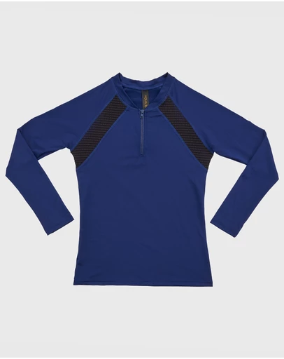Aqua Blu Kids - Building Blocks Long Sleeve Rash Vest - Teen