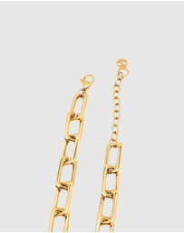 Nialaya Jewellery - Women's Gold Paperclip Chain