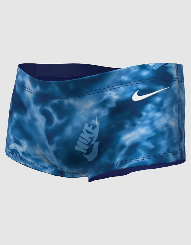 Nike - Hydrastrong Multi Print Blue Square Leg Brief