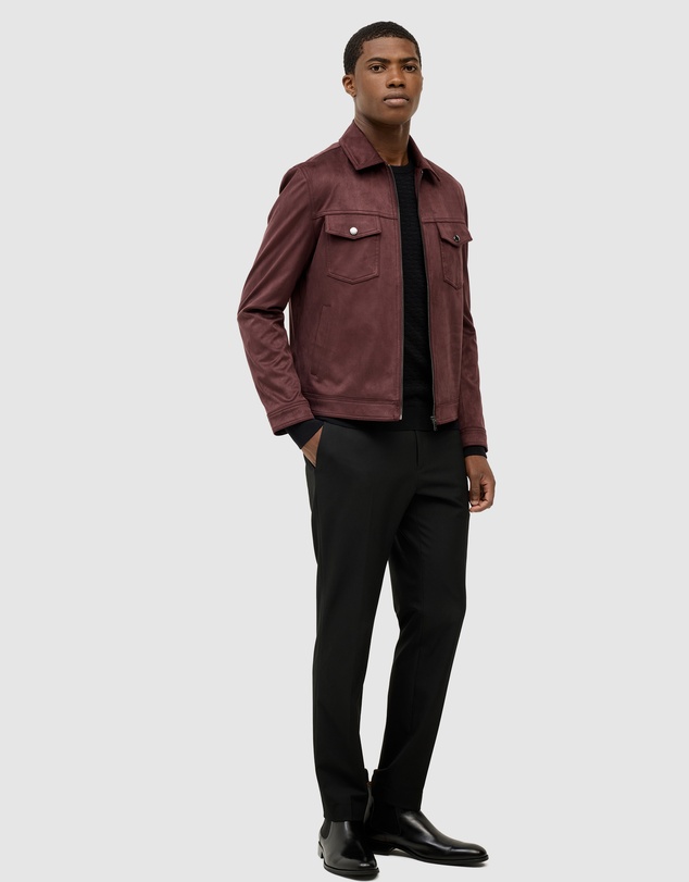 Politix - Reece Faux Suede Trucker Jacket