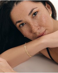 HOUSE OF SLANI - Adjustable Textured Gold Athena Bracelet