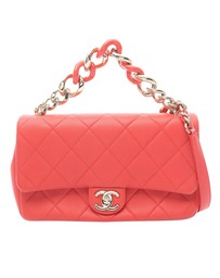 Pre-Loved by Azura Reborn - Pre-Loved Small Quilted Lambskin Elegant Chain Single Flap