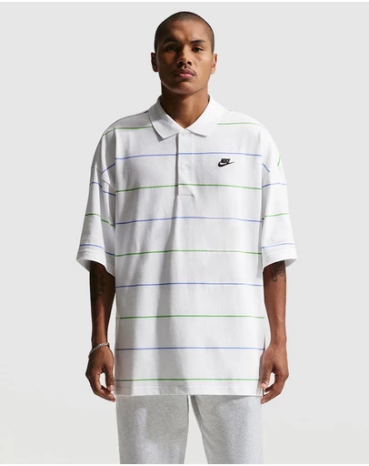 Nike - Sportswear Club Oversized Striped Polo