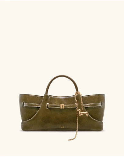 JW PEI - Maeve Dachshund Metal Charm Smooth Tote Bag