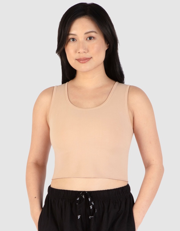 B Free Intimate Apparel - Cotton Chest Binder Crop Tank