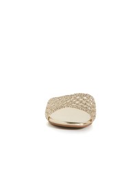 City Chic - Wide Fit Weave Flat Slide
