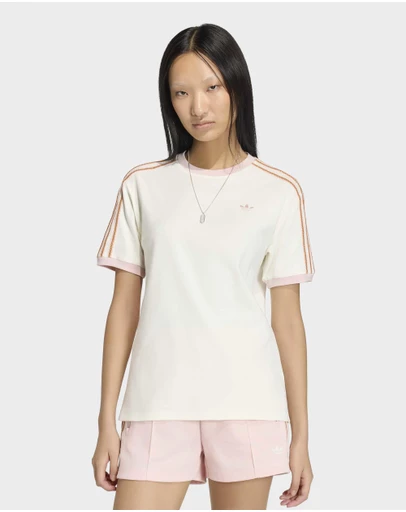 adidas Originals - ADIDAS ORIGINALS SUMMER GLOW ADVANCED THREE STRIPES TEE Womens