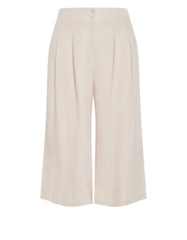 City Chic - Abbie Linen Crop Pant