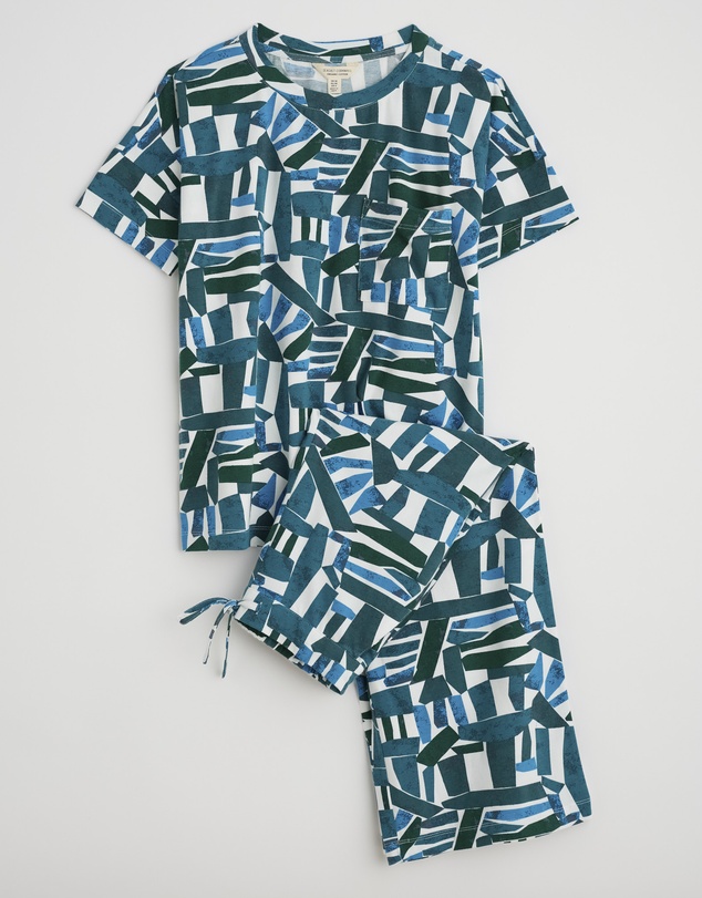 Seasalt - Seasalt Cornwall Teal Moonlight Pyjamas
