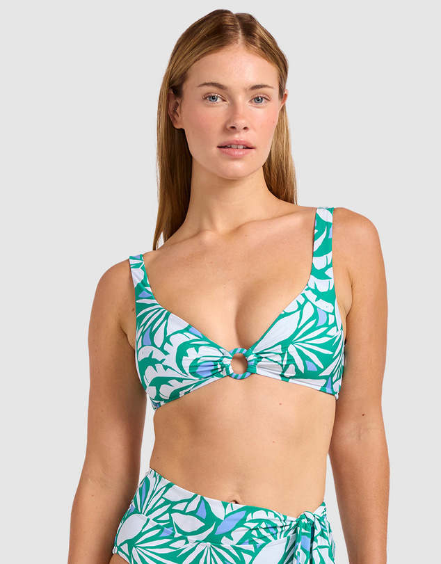 Seafolly - Retro Reef Ring Front Tank Bikini Top