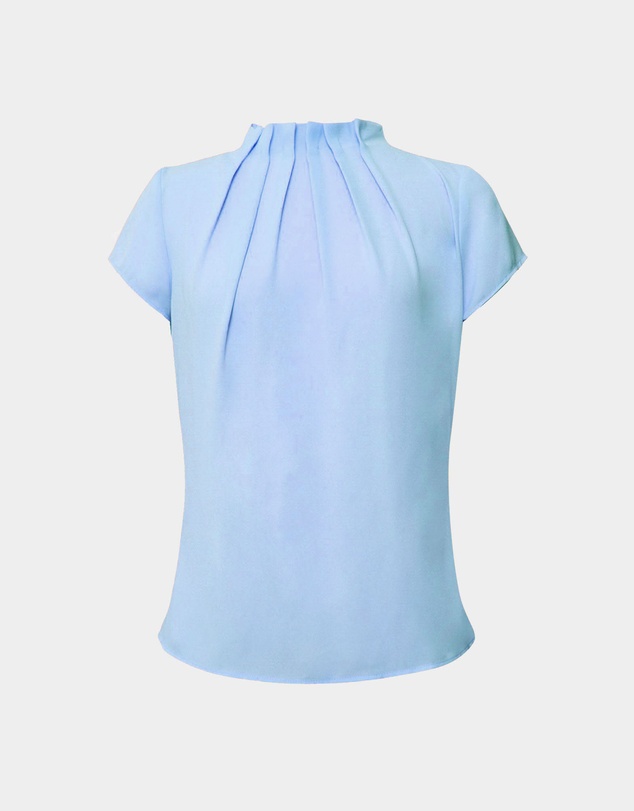 Forcast - Olivia Pleated High Neck Top
