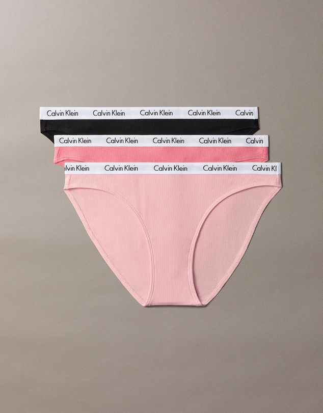 Calvin Klein - 3-Pack Cotton Rib Bikini Briefs