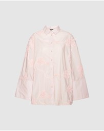 ROTATE - Flower Oversized Shirt