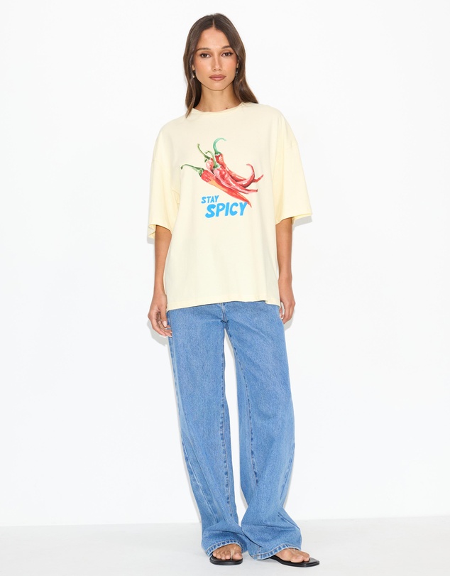 Dazie - Stay Spicy Oversized Graphic Tee