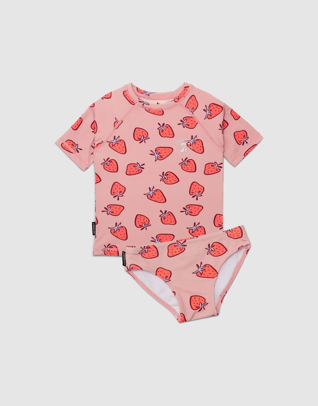 Crywolf - SHORT SLEEVE RASH SET Strawberry Splash