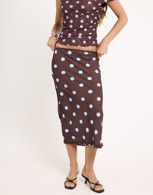 Alice In The Eve - Bijou Polka Midi Skirt