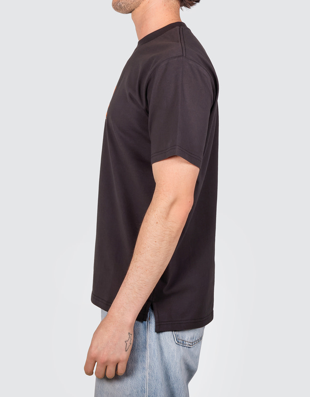 Skwosh - Easy Tiger Men's Slang Tee in Charcoal