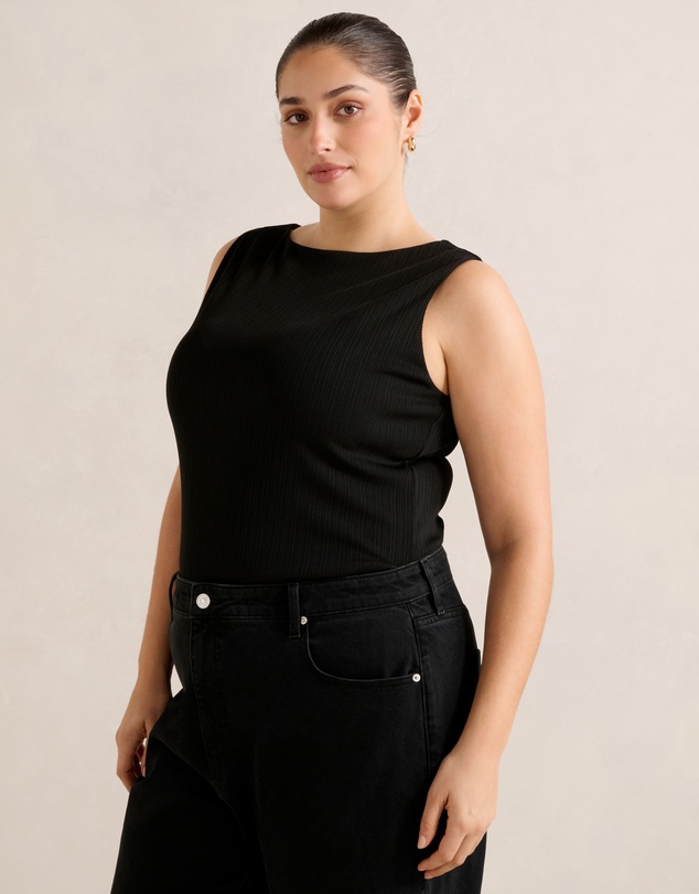 Forever New Curve - Frankie Curve Boat Neck Tank Top