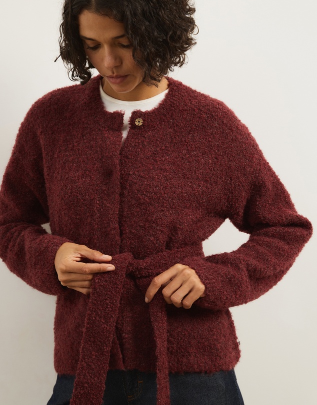 Atmos&Here - Jovie Boucle Knit Cardigan