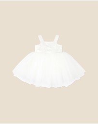 Bebe by Minihaha - Embroidered Bodice Tulle Dress With Bloomers - Babies
