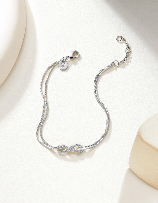 Mestige - Infinity Sky Bracelet - Silver Plated
