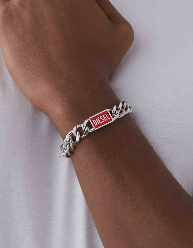 Diesel - Steel Silver-Tone Bracelet
