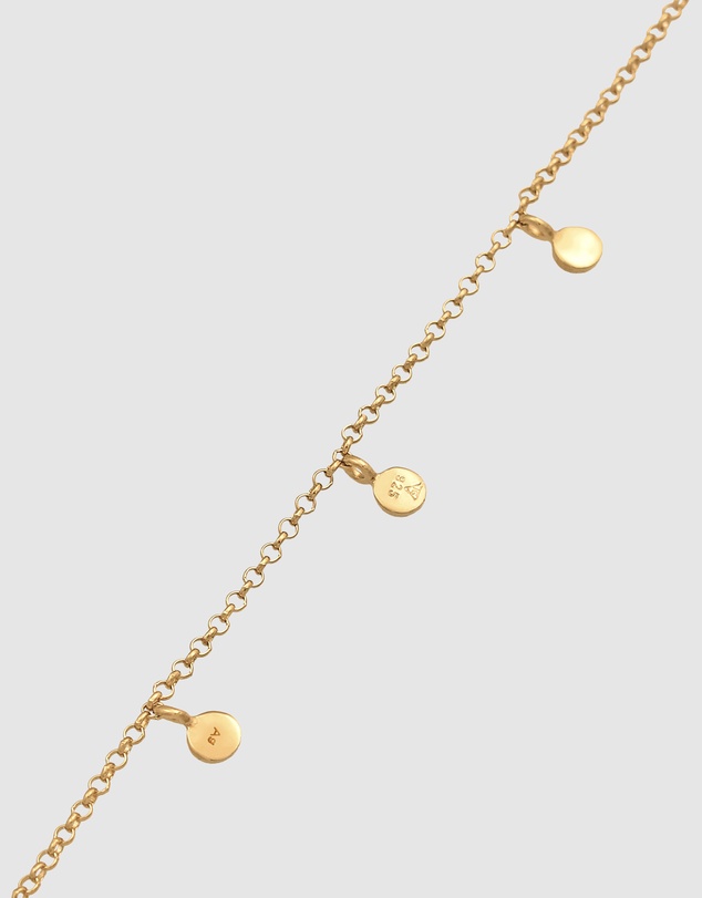 Elli Jewelry - Boho Pendant Necklace in Gold-Plated 925 Silver