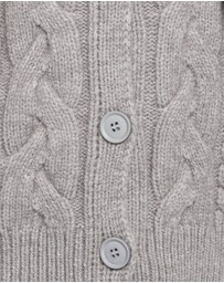 Petal & Pup - Nika Cable Knit Cardigan - Grey