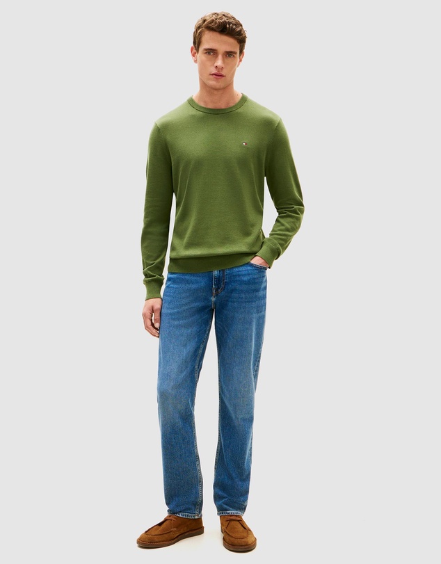 Tommy Hilfiger - Flag Embroidery Crew Neck Jumper
