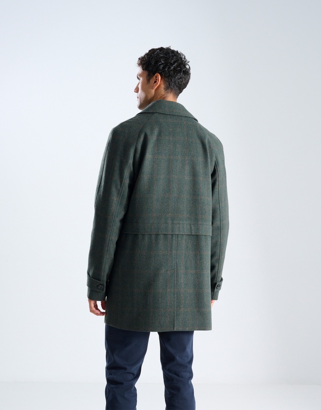 3 Wise Men - 3 Wise Men Crawford Wool Coat - Green