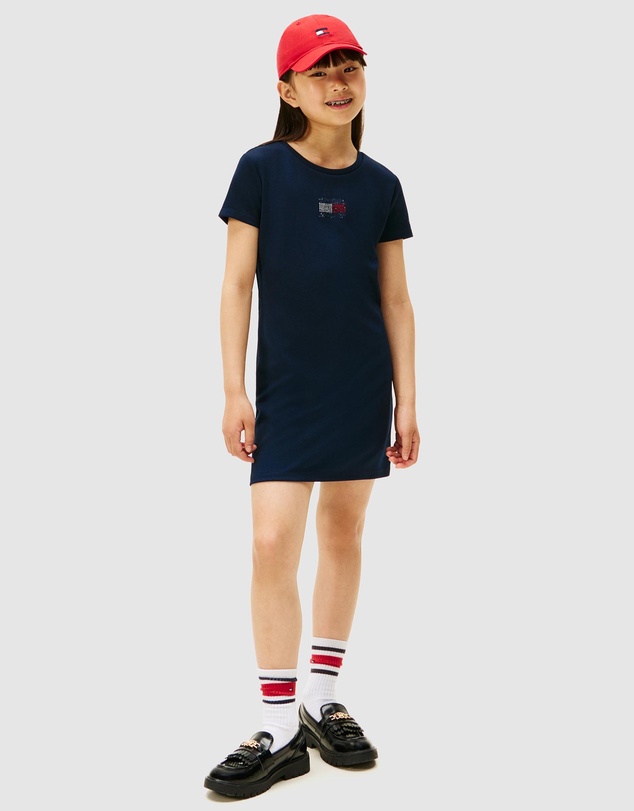 Tommy Hilfiger - Straight Punto Dress SS - Teens