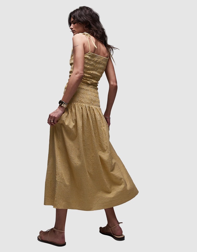 TOPSHOP - Cami Shirred Midi Dress