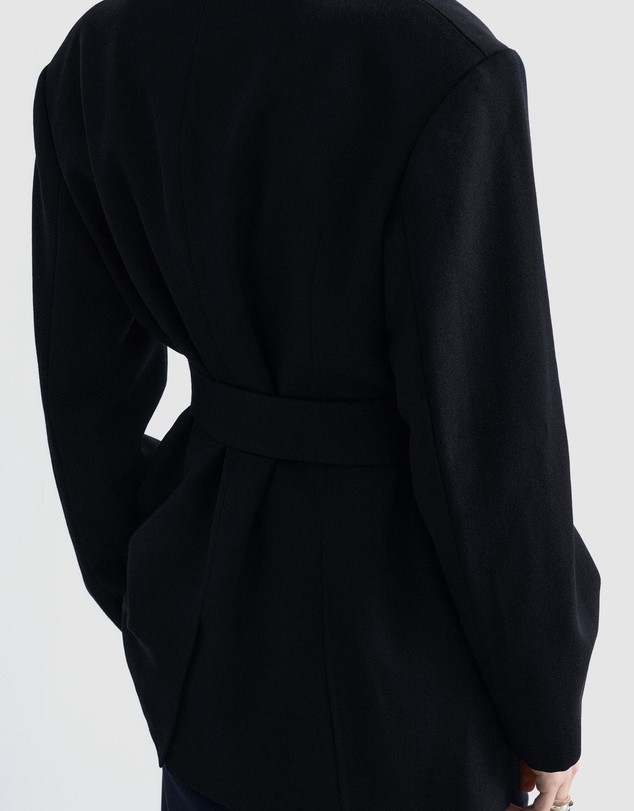 & Other Stories - Wool Tie-Belt Blazer