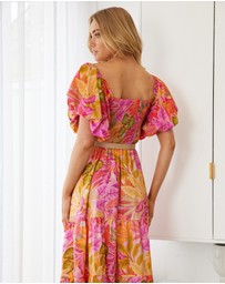 Esther & Co - Axelle Dress - Sunset Print