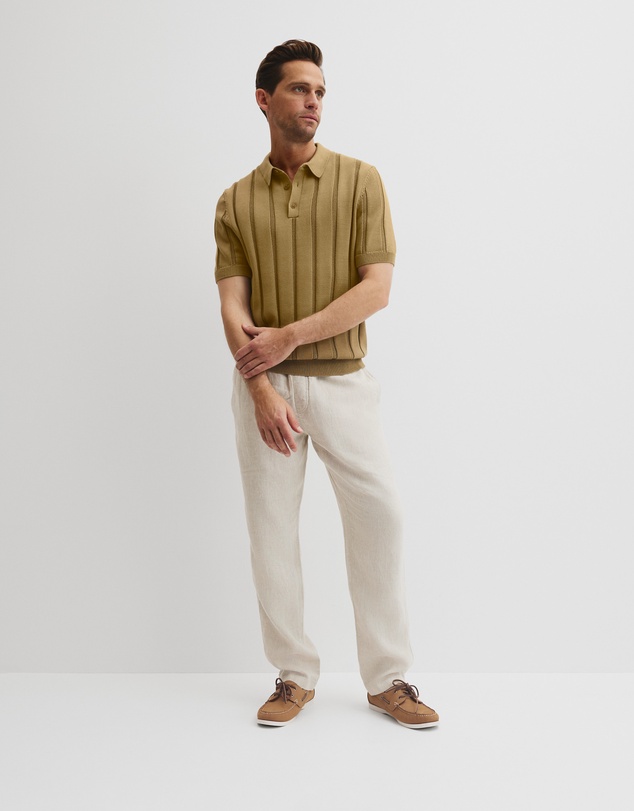Country Road - Australian Cotton Stripe Knit Polo