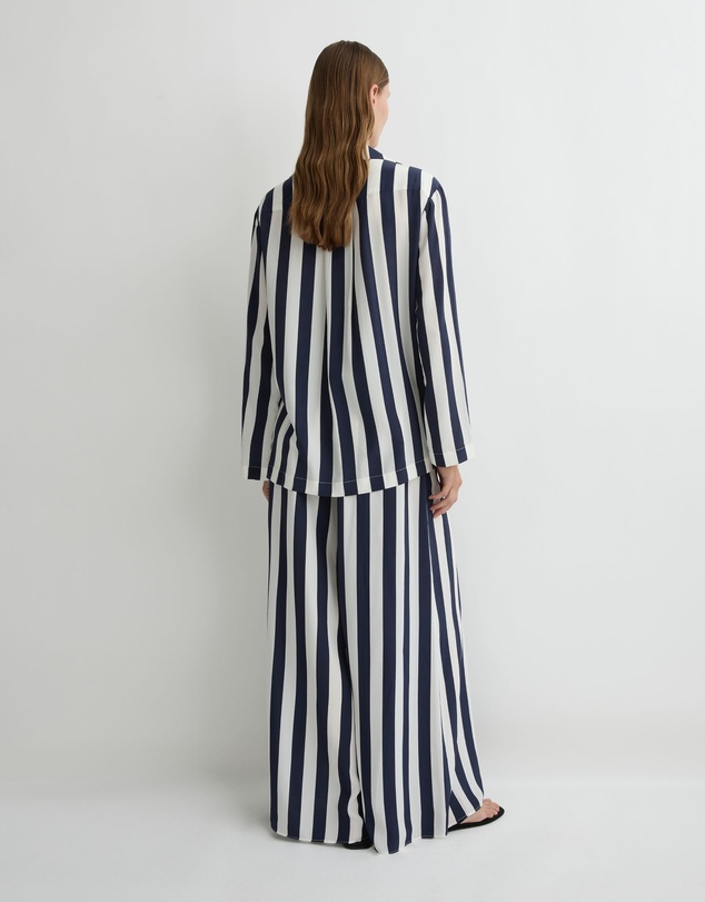 BONDI BORN - Orta Silk Long Sleeve Blouse