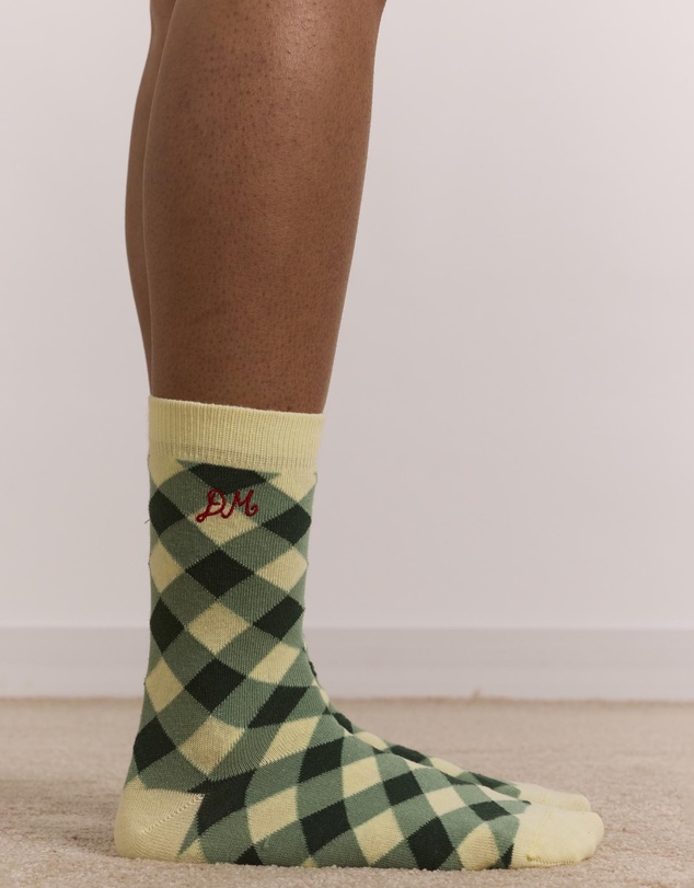 Damson Madder - Calf Length 2 Pack Socks