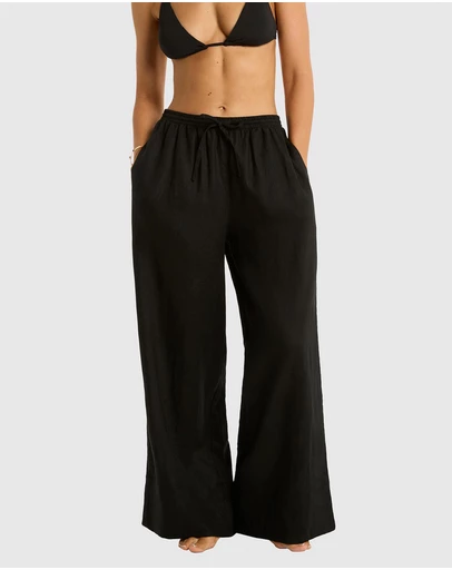 Sea Level Australia - Palazzo Linen Pants