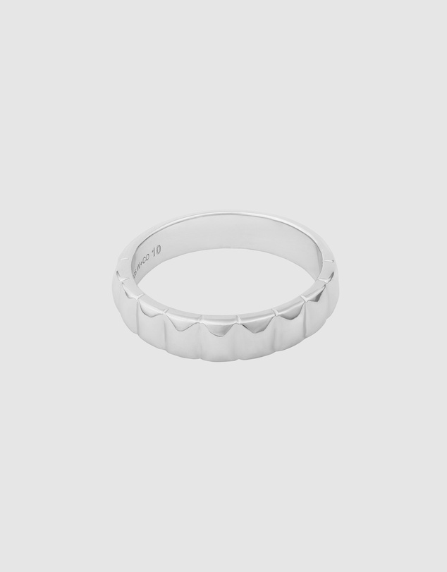 Wanderlust + Co - Checker 925 Sterling Silver Ring