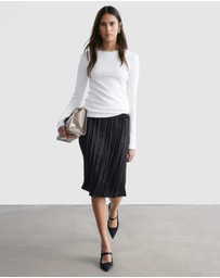 & Other Stories - Ribbed Long-Sleeve Top