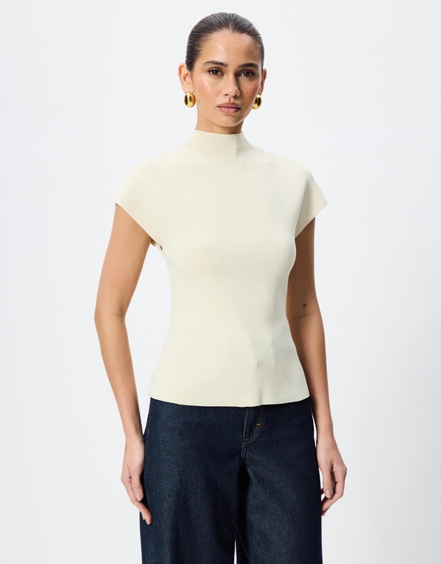 Tussah - Clara Grow On Sleeve Knitted Peplum Top
