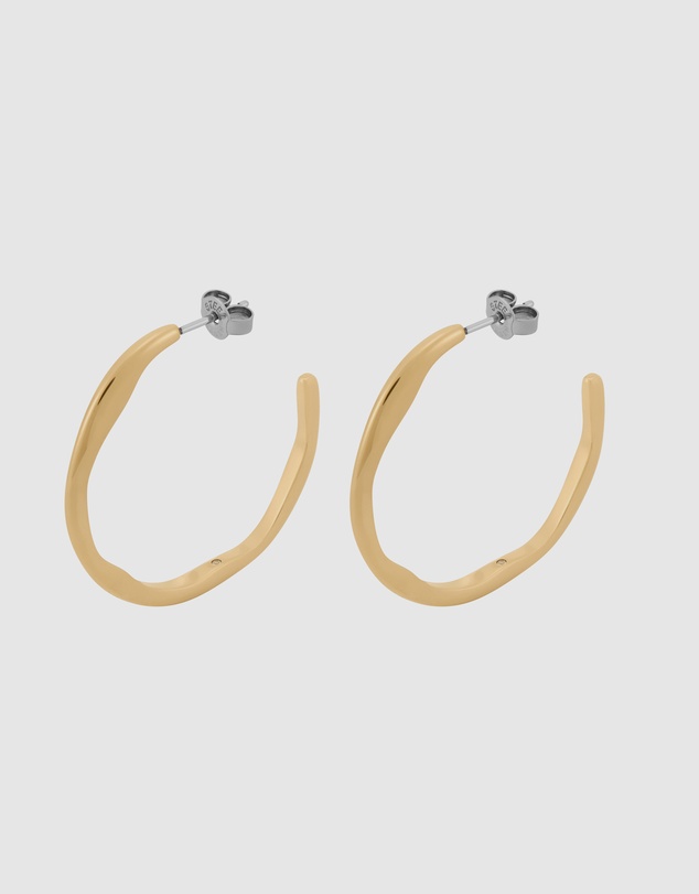 Skagen - Moderne Stak Gold Tone Earring