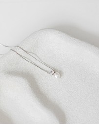 The White Collection - Anna - Minimal Silver Bridal Necklace