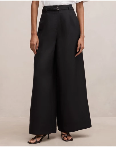 Forever New Petite - Matilda Petite Linen Blend Pants