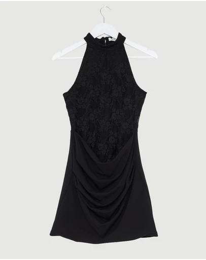 Revibe - Repaired CHANCERY Chappel Lace Mini Dress - AU 10