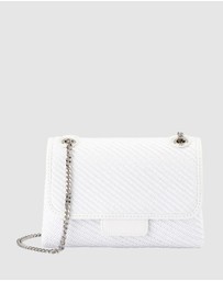 Olga Berg - Alexa Woven Shoulder Bag