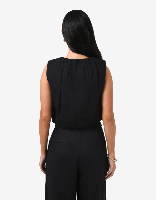 Forcast - Kenya Rouched Linen Top