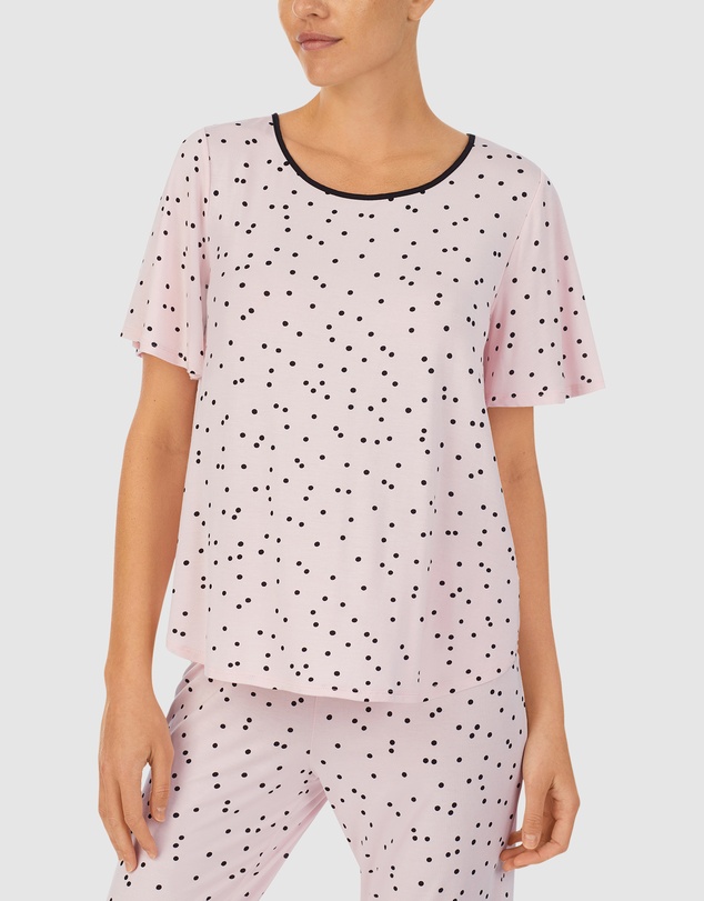 Kate Spade - Modal Jersey Short Sleeve Cropped Long Pyjama Set