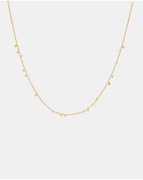 Ania Haie - Ania Haie Gold Mini Disc Drop Stacking Necklace