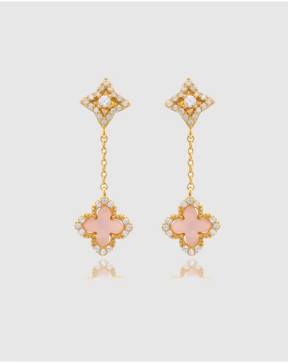 Georgini - Sydney Soirée Fairwater Mother of Pearl Drop Earrings Gold